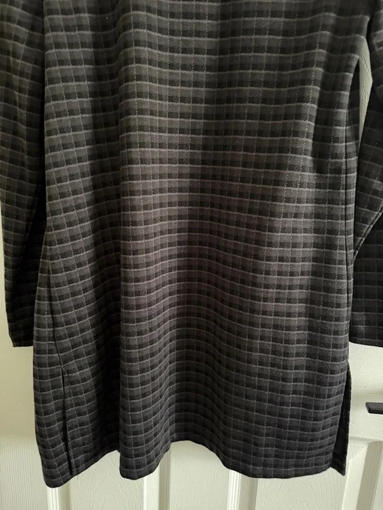 Maurices Black and Gray Plaid Open Front Blazer - Picture 8 of 10